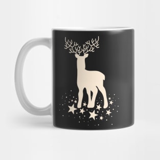 Retro Reindeer Starry Night Hygge Aesthetic Pattern Mug